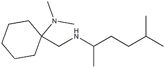 N,N-dimethyl-1-{[(5-methylhexan-2-yl)amino]methyl}cyclohexan-1-amine Struktur