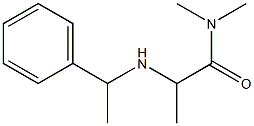 N,N-dimethyl-2-[(1-phenylethyl)amino]propanamide Struktur