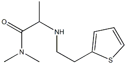 N,N-dimethyl-2-{[2-(thiophen-2-yl)ethyl]amino}propanamide Struktur