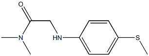 N,N-dimethyl-2-{[4-(methylsulfanyl)phenyl]amino}acetamide Struktur