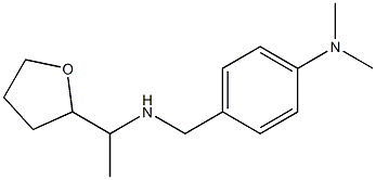 N,N-dimethyl-4-({[1-(oxolan-2-yl)ethyl]amino}methyl)aniline Struktur