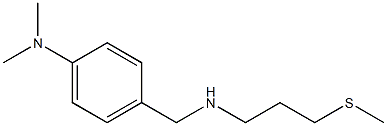 N,N-dimethyl-4-({[3-(methylsulfanyl)propyl]amino}methyl)aniline Struktur