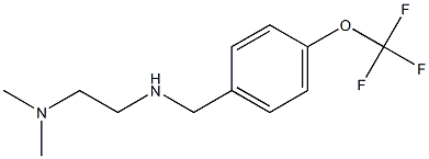 N,N-dimethyl-N'-[4-(trifluoromethoxy)benzyl]ethane-1,2-diamine Struktur