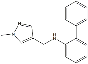 N-[(1-methyl-1H-pyrazol-4-yl)methyl]-2-phenylaniline Struktur