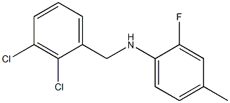 N-[(2,3-dichlorophenyl)methyl]-2-fluoro-4-methylaniline Struktur