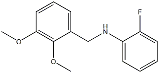 N-[(2,3-dimethoxyphenyl)methyl]-2-fluoroaniline Struktur