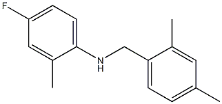 N-[(2,4-dimethylphenyl)methyl]-4-fluoro-2-methylaniline Struktur