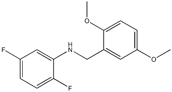 N-[(2,5-dimethoxyphenyl)methyl]-2,5-difluoroaniline Struktur