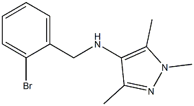 N-[(2-bromophenyl)methyl]-1,3,5-trimethyl-1H-pyrazol-4-amine Struktur