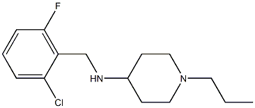 N-[(2-chloro-6-fluorophenyl)methyl]-1-propylpiperidin-4-amine Struktur