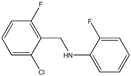 N-[(2-chloro-6-fluorophenyl)methyl]-2-fluoroaniline Struktur