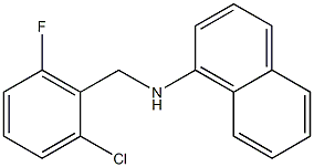 N-[(2-chloro-6-fluorophenyl)methyl]naphthalen-1-amine Struktur