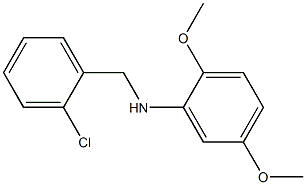 N-[(2-chlorophenyl)methyl]-2,5-dimethoxyaniline Struktur