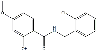 N-[(2-chlorophenyl)methyl]-2-hydroxy-4-methoxybenzamide Struktur