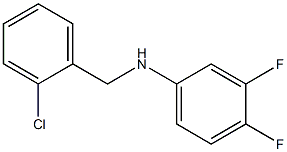 N-[(2-chlorophenyl)methyl]-3,4-difluoroaniline Struktur