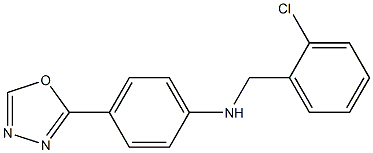 N-[(2-chlorophenyl)methyl]-4-(1,3,4-oxadiazol-2-yl)aniline Struktur