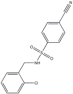 N-[(2-chlorophenyl)methyl]-4-cyanobenzene-1-sulfonamide Struktur