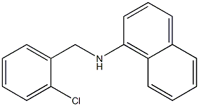 N-[(2-chlorophenyl)methyl]naphthalen-1-amine Struktur