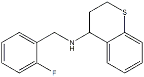 N-[(2-fluorophenyl)methyl]-3,4-dihydro-2H-1-benzothiopyran-4-amine Struktur