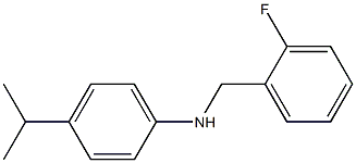 N-[(2-fluorophenyl)methyl]-4-(propan-2-yl)aniline Struktur