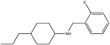 N-[(2-fluorophenyl)methyl]-4-propylcyclohexan-1-amine Struktur