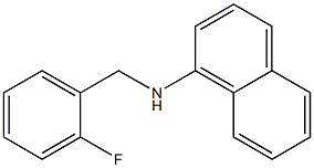 N-[(2-fluorophenyl)methyl]naphthalen-1-amine Struktur