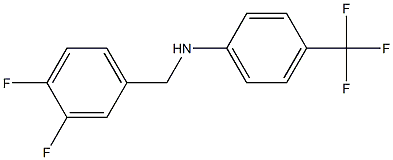 N-[(3,4-difluorophenyl)methyl]-4-(trifluoromethyl)aniline Struktur