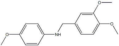 N-[(3,4-dimethoxyphenyl)methyl]-4-methoxyaniline Struktur