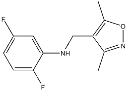 N-[(3,5-dimethyl-1,2-oxazol-4-yl)methyl]-2,5-difluoroaniline Struktur