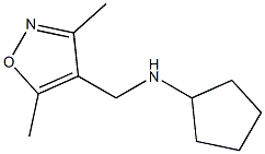 N-[(3,5-dimethyl-1,2-oxazol-4-yl)methyl]cyclopentanamine Struktur