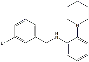 N-[(3-bromophenyl)methyl]-2-(piperidin-1-yl)aniline Struktur