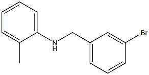 N-[(3-bromophenyl)methyl]-2-methylaniline Struktur