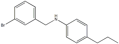 N-[(3-bromophenyl)methyl]-4-propylaniline Struktur