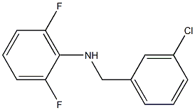 N-[(3-chlorophenyl)methyl]-2,6-difluoroaniline Struktur