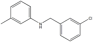 N-[(3-chlorophenyl)methyl]-3-methylaniline Struktur