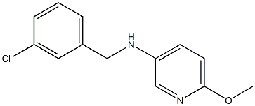 N-[(3-chlorophenyl)methyl]-6-methoxypyridin-3-amine Struktur