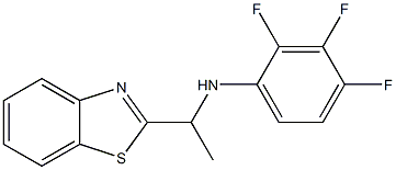 N-[1-(1,3-benzothiazol-2-yl)ethyl]-2,3,4-trifluoroaniline Struktur