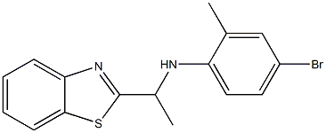 N-[1-(1,3-benzothiazol-2-yl)ethyl]-4-bromo-2-methylaniline Struktur