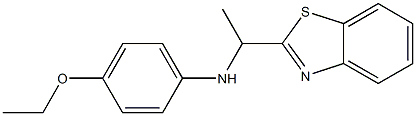 N-[1-(1,3-benzothiazol-2-yl)ethyl]-4-ethoxyaniline Struktur