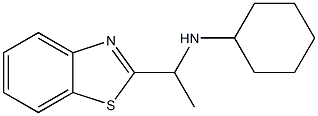 N-[1-(1,3-benzothiazol-2-yl)ethyl]cyclohexanamine Struktur