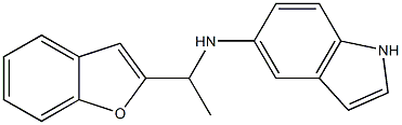 N-[1-(1-benzofuran-2-yl)ethyl]-1H-indol-5-amine Struktur