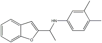 N-[1-(1-benzofuran-2-yl)ethyl]-3,4-dimethylaniline Struktur