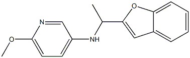 N-[1-(1-benzofuran-2-yl)ethyl]-6-methoxypyridin-3-amine Struktur