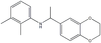 N-[1-(2,3-dihydro-1,4-benzodioxin-6-yl)ethyl]-2,3-dimethylaniline Struktur