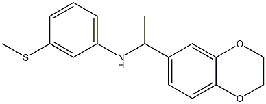 N-[1-(2,3-dihydro-1,4-benzodioxin-6-yl)ethyl]-3-(methylsulfanyl)aniline Struktur