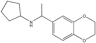 N-[1-(2,3-dihydro-1,4-benzodioxin-6-yl)ethyl]cyclopentanamine Struktur