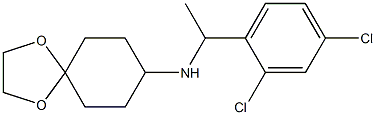 N-[1-(2,4-dichlorophenyl)ethyl]-1,4-dioxaspiro[4.5]decan-8-amine Struktur