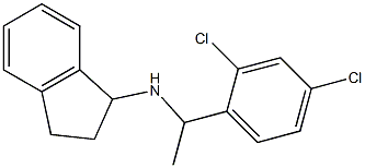 N-[1-(2,4-dichlorophenyl)ethyl]-2,3-dihydro-1H-inden-1-amine Struktur