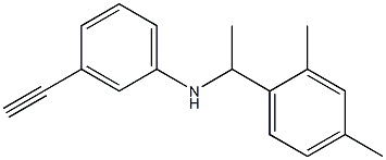 N-[1-(2,4-dimethylphenyl)ethyl]-3-ethynylaniline Struktur