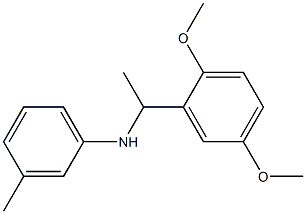 N-[1-(2,5-dimethoxyphenyl)ethyl]-3-methylaniline Struktur